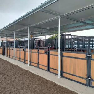 Prefab HDG Horse Barn Stalls with Patented Lock Durable Fronts