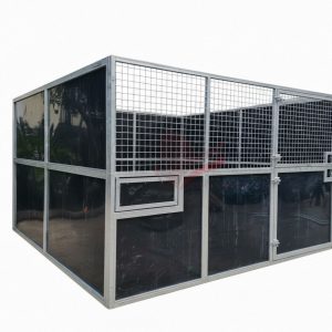 Portable Steel Horse Stalls with Roof Durable Luxury Temporary Stable Boxes